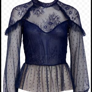 Bardot Lace Top